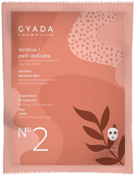 Maschera in tessuto n°2 Lenitiva - Gyada Cosmetics
