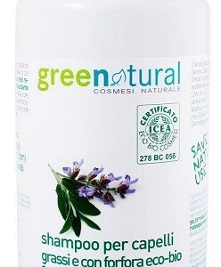 Shampoo Capelli Grassi e Forfora 1000ML - SALVIA E ORTICA - Greenatural