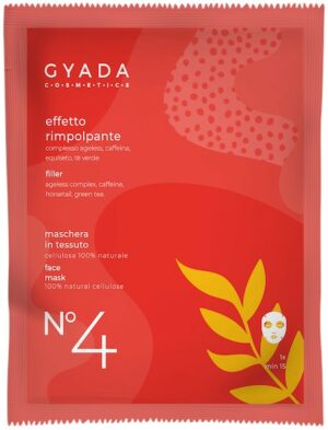 Maschera in tessuto n°4 Effetto Rimpolpante - Gyada Cosmetics