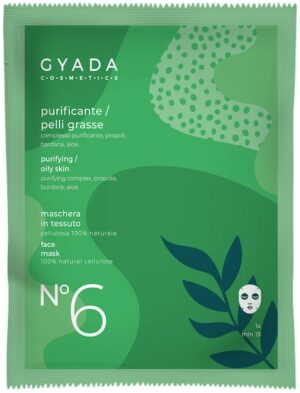 Maschera in tessuto n°6 Purificante - Gyada Cosmetics
