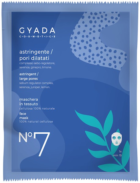 Maschera in tessuto n°7 Astringente - Gyada Cosmetics
