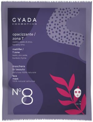 Maschera in tessuto n°8 Opacizzante - Gyada Cosmetics