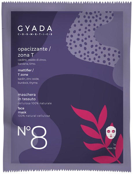 Maschera in tessuto n°8 Opacizzante - Gyada Cosmetics
