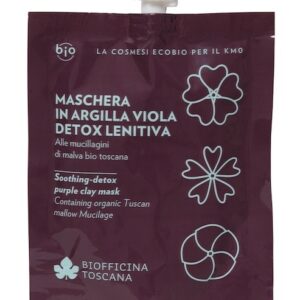Detox-soothing purple clay mask - Biofficina Toscana