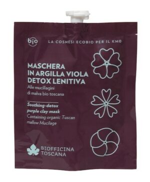 Maschera in argilla viola detox-lenitiva - Biofficina Toscana