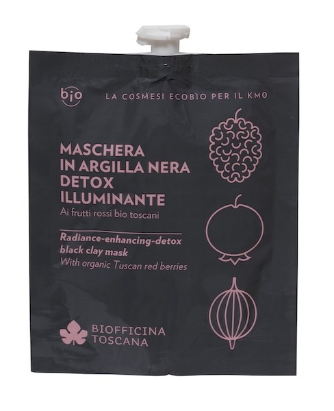 Maschera in argilla nera detox-illuminante - Biofficina Toscana