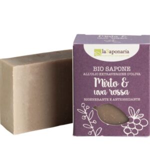 Extra virgin olive oil soap d'oliva - MYRTLE AND RED GRAPES - La Saponaria