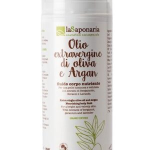 Fluido corpo nutriente bio - argania spinosa ed extravergine d'oliva - La Saponaria