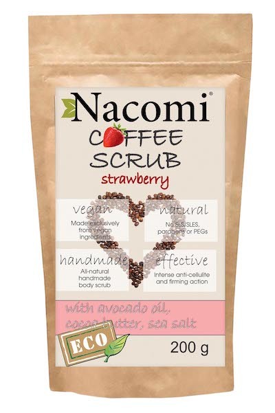 "Strawberry" dry body scrub 200 g - Nacomi