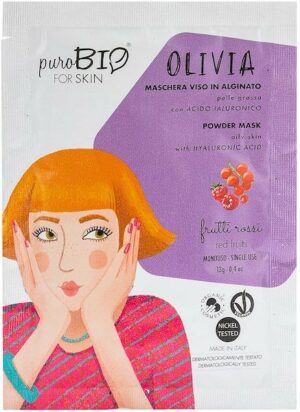 Powder mask - OLIVIA - red fruits - Purobio