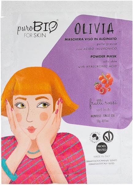 Powder mask - OLIVIA - frutti rossi - Purobio