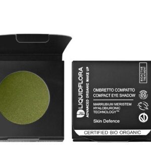 Compact mineral eyeshadow 04 Refill - Golden Green - Liquidflora