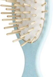 Small oval blue handbag brush - Tek