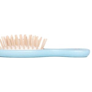 Small oval blue handbag brush - Tek