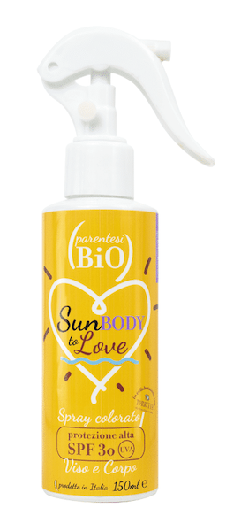 Spray Viso Corpo colorata SPF30 150ml - Parentesi Bio
