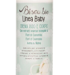 Baby Gesicht Körpercreme Kamille Calendula Malve 200ml - Bisoubio