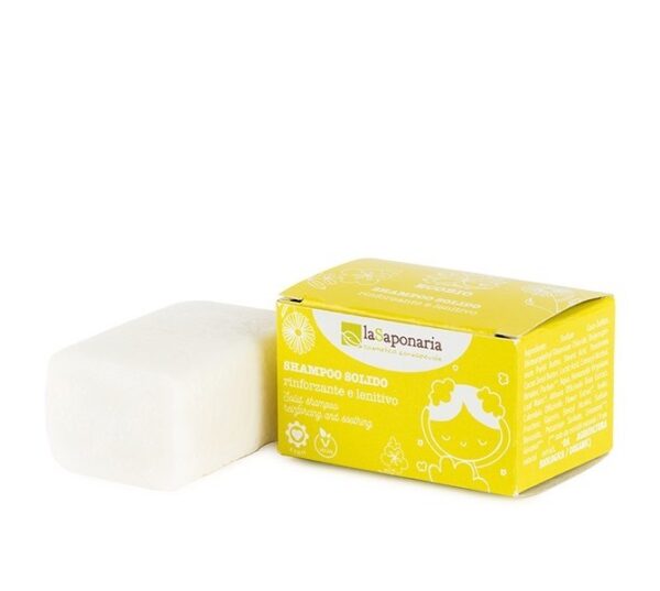 Stärkendes und beruhigendes festes Shampoo 50 g - La Saponaria