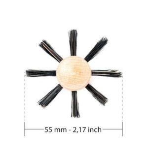 Walzenbürste mit verstärkten Wildschweinborsten Ø 55mm - Tek