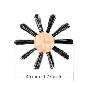 Spazzola a rullo con setole in cinghiale rinforzato Ø 45mm - Tek