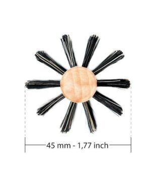 Spazzola a rullo con setole in cinghiale rinforzato Ø 45mm - Tek