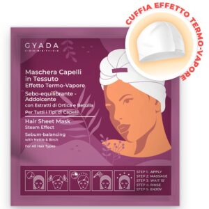 Sheet Hair Mask - Sebum-ausgleichend und beruhigend - Gyada Cosmetics