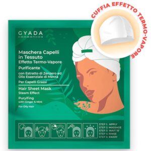 Sheet Hair Mask - Purifying and Anti-Dandruff - Gyada Cosmetics