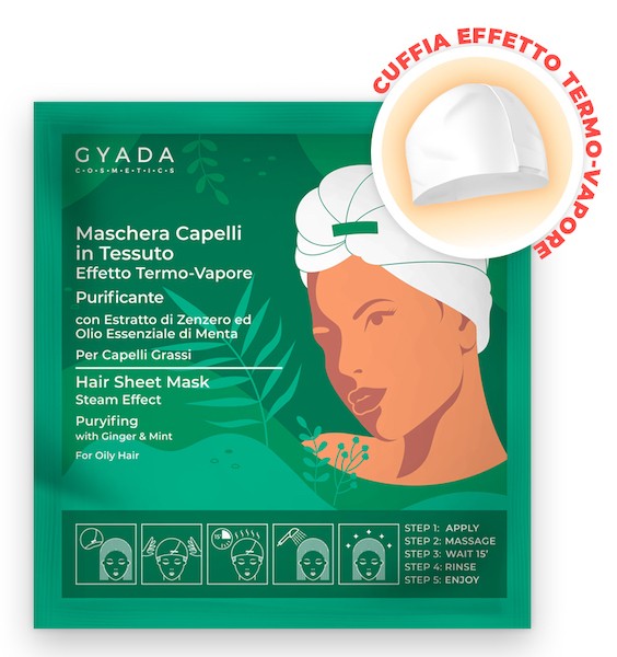 Maschera Capelli in Tessuto - Purificante e Antiforfora - Gyada Cosmetics