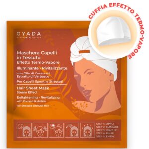 Maschera Capelli in Tessuto - Illuminante e Rivitalizzante - Gyada Cosmetics