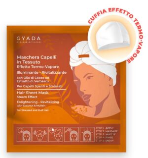 Maschera Capelli in Tessuto - Illuminante e Rivitalizzante - Gyada Cosmetics