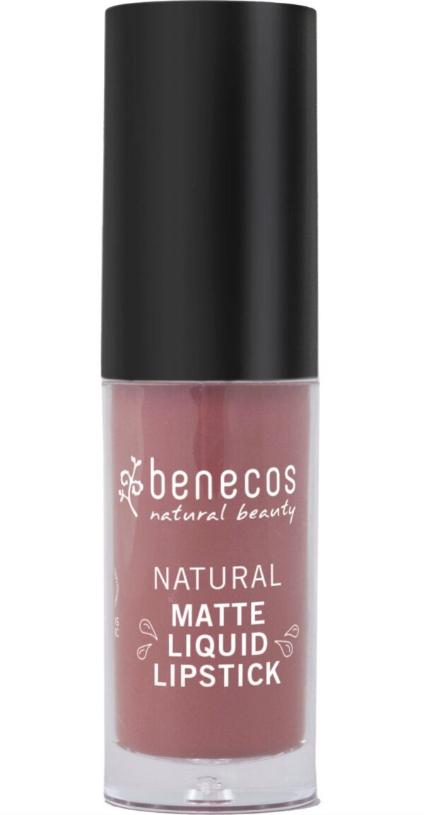 Natural Matte Liquid Lipstick - ROSEWOOD ROMANCE - Benecos