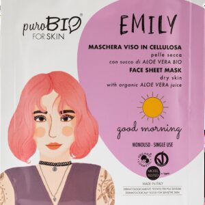 EMILY Maschera in tessuto pelle secca Good Morning - PuroBio