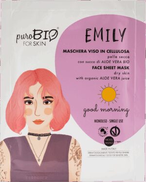 EMILY Maschera in tessuto pelle secca Good Morning - PuroBio