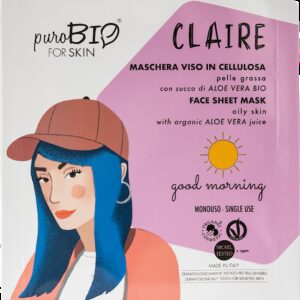 CLAIRE Maschera in tessuto pelle grassa Good Morning - PuroBio