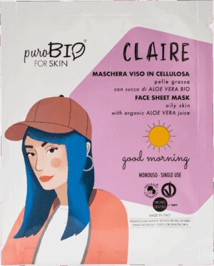 CLAIRE Maschera in tessuto pelle grassa Good Morning - PuroBio