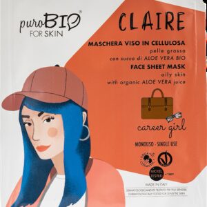 CLAIRE Maschera in tessuto pelle grassa Career Girl - PuroBio