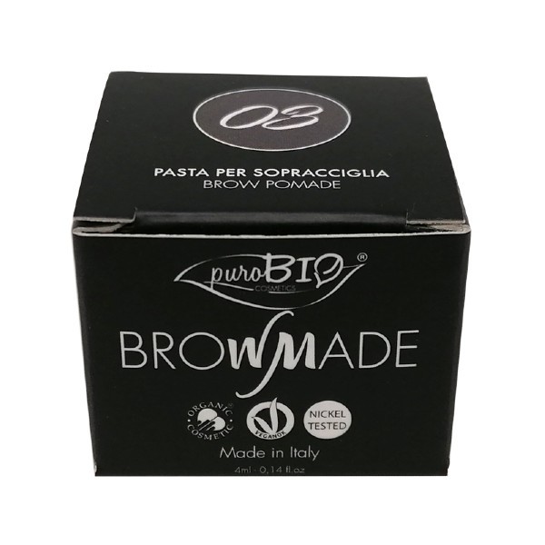 Brow made - pasta per sopracciglia 03 Tortora Scuro 4ml - PuroBio