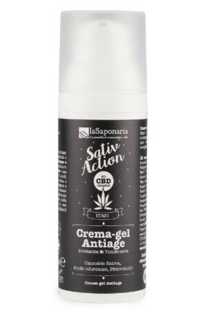 Crema-gel Viso Antiage Uomo 50 ml - Sativ Action - La Saponaria