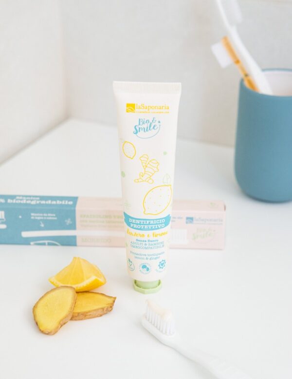 Ginger & Lemon Protective Toothpaste - Bio Smile - La Saponaria