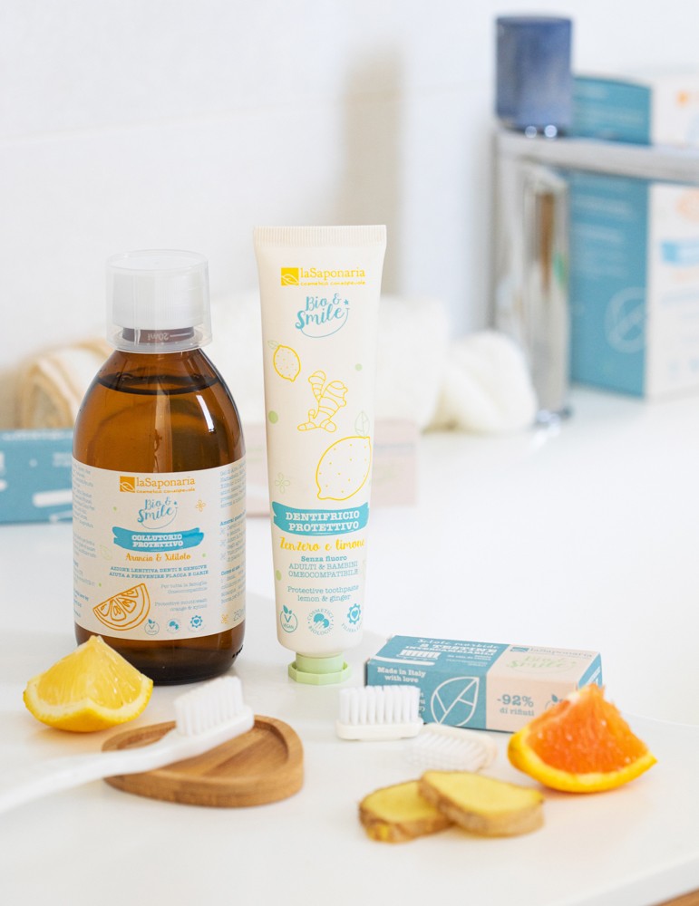 Collutorio Extra fresco Menta & Solidago - Bio Smile - La Saponaria