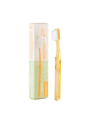 Spazzolino fibra vegetale Bimbi (albicocca) - Bio Smile - La Saponaria