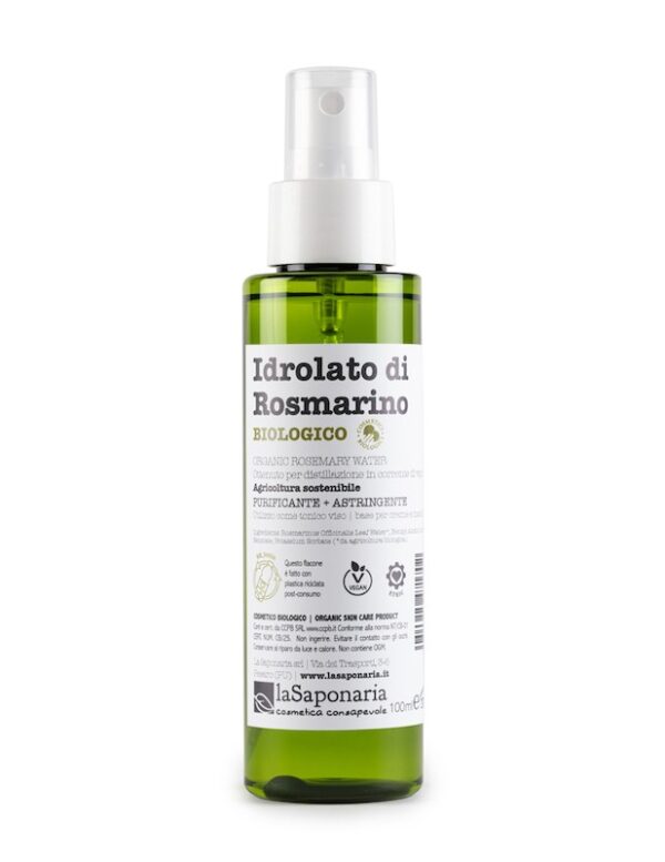 Organic rosemary hydrolat Re Bottle Spray - La Saponaria