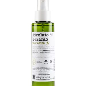 Organic geranium hydrolat Re Bottle Spray - La Saponaria