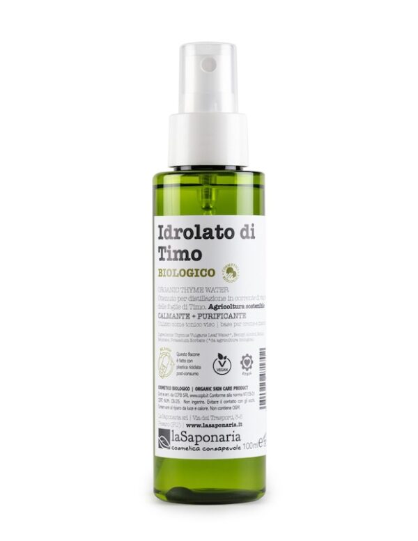 Organic thyme hydrolat Re Bottle Spray - La Saponaria