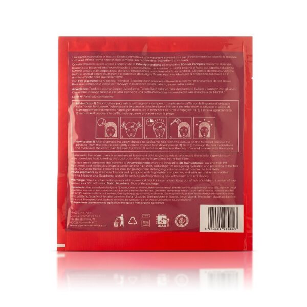 Hyalurvedic Wrap In Red Hair Reflective Fabric - Gyada Cosmetics