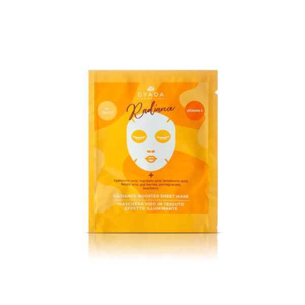 Radiance - Maschera viso in tessuto effetto Illuminante - Gyada Cosmetics