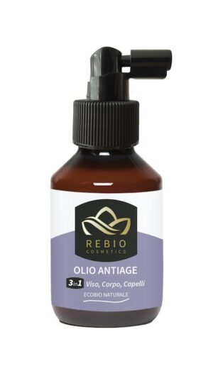 Olio Antiage 3 In 1 - Viso Corpo Capelli - 100ml - Rebio Cosmetics