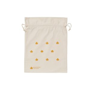 Sacchetto Cotone Grande Logo Giallo - Biofficina Toscana