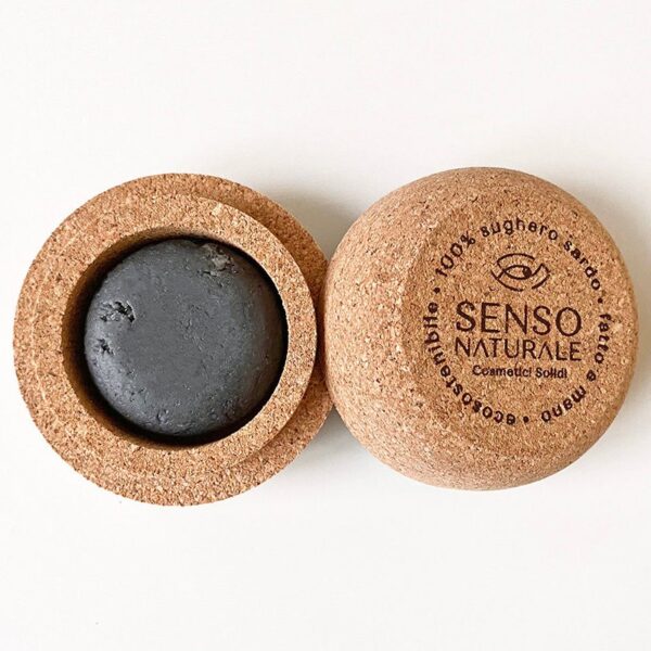 Contenitore in sughero Piccolo porta Mousse viso / Deodorante solido - Sensonaturale - immagine 2