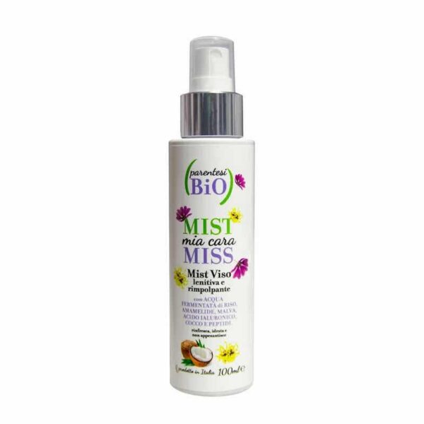 Mist Mia Cara Miss - Beruhigendes und aufpolsterndes Gesichtsspray 100 ml - Parentesi Bio