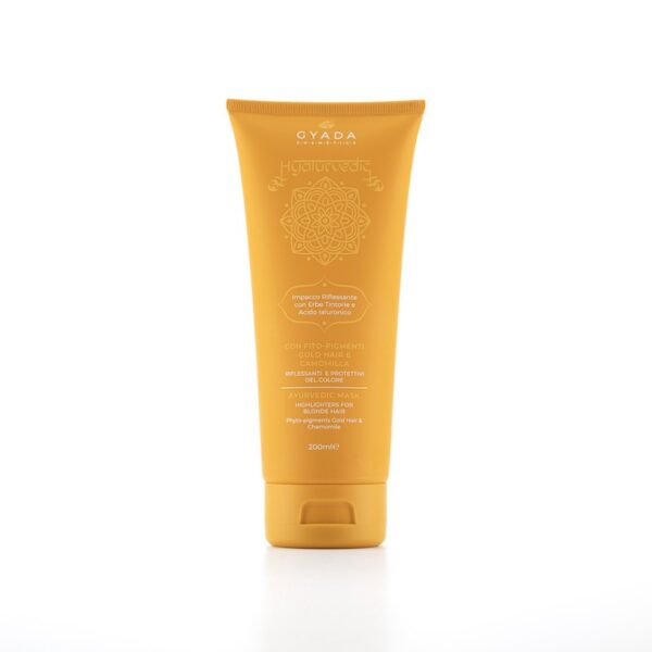 Impacco Capelli Riflessante Gold Hyalurvedic 200ml - Gyada Cosmetics
